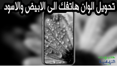 كيفية تحويل الوان شاشة الهاتف الى الابيض والاسود