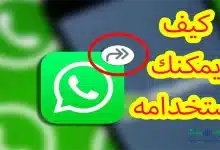 ماذا تعني أيقونة السهم المزدوج في الواتساب ؟