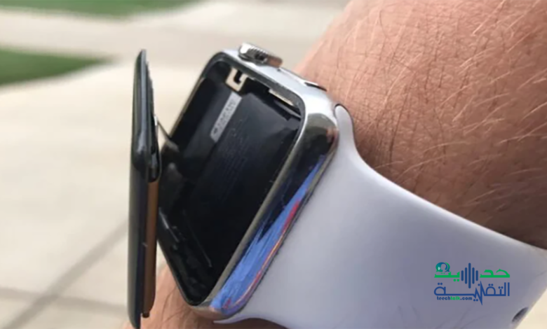 انتفاخ بطاريات Apple Watch