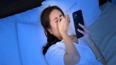 تقليل ضغط العين أثناء استخدام الهاتف