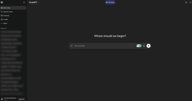 حذف سجل المحادثات بالكامل في ChatGPT 